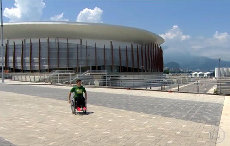 Atletas paralímpicos testam instalações e acessibilidade do parque olímpico